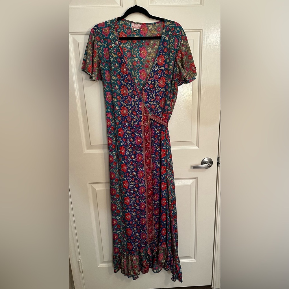 Cienna Floral Wrap Dress - Like New!